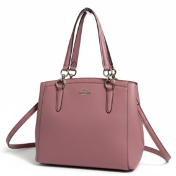 Coach Handbags - Coach AUTHENTICATED Mini City Tote Satchel Pink Pebbled Leather Gold Hardware